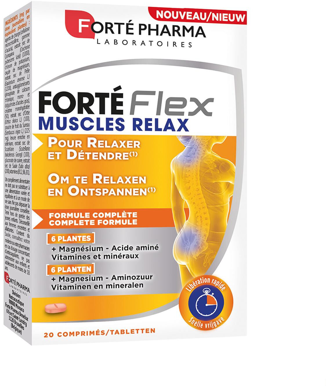 FORTE PHARMA - Forte Flex Muscles Relax 20 Comprimés