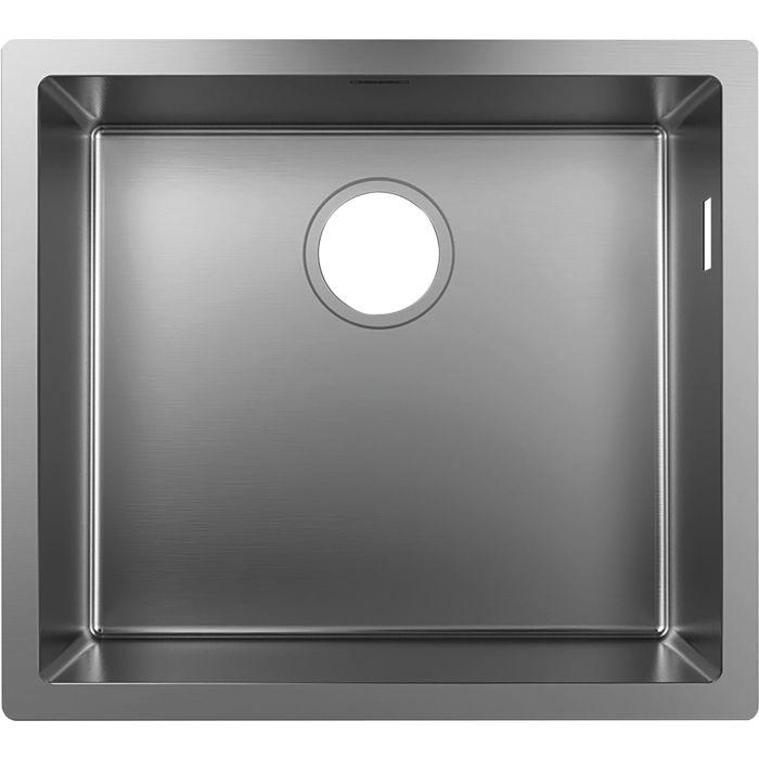 Hansgrohe S719-U500 Unterbauspüle 43427800 Edelstahl, 1 Hauptbecken