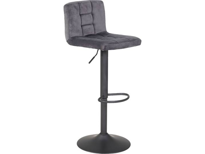 Barhocker HELA Amanda II H , grau, B:40cm H:85cm T:48cm, Hocker, Barhocker, drehbar, höhenverstellbar