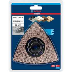 Bosch Expert Sanding Plate MAVZ 116 RT6 Starlock Max Schleifplatte für Multifunktionswerkzeuge 116 mm - 2608900054