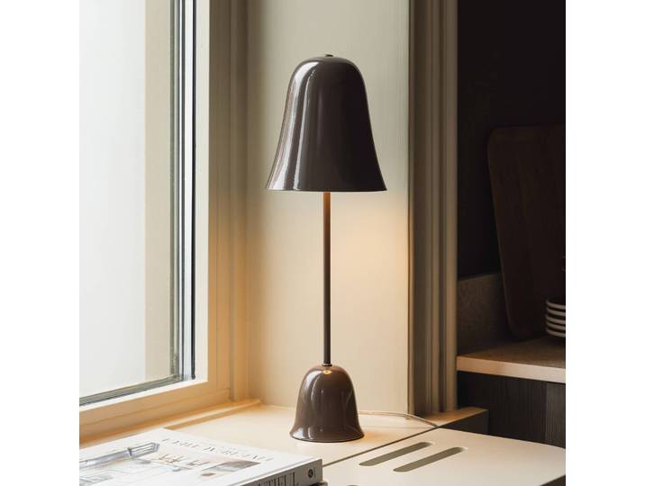 Globen Lighting Tischlampe Blåklockan, braun / rost, für Wohn- / Esszimmer, Metall, Skandinavisch