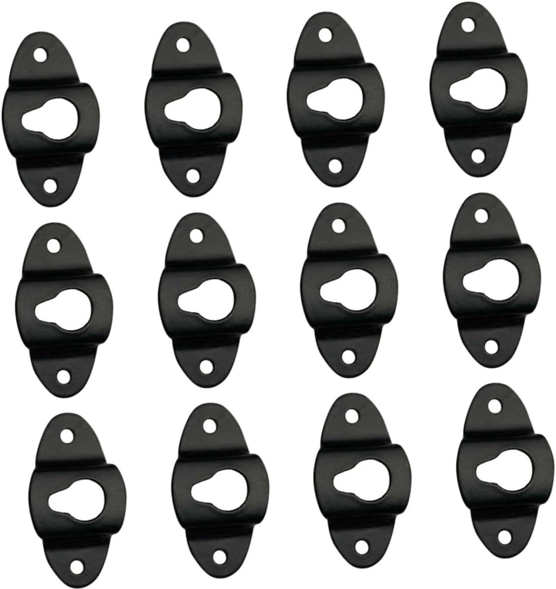Set van 20 zwarte speaker hangers van versterkte ijzeren plaat voor muziekinstallaties