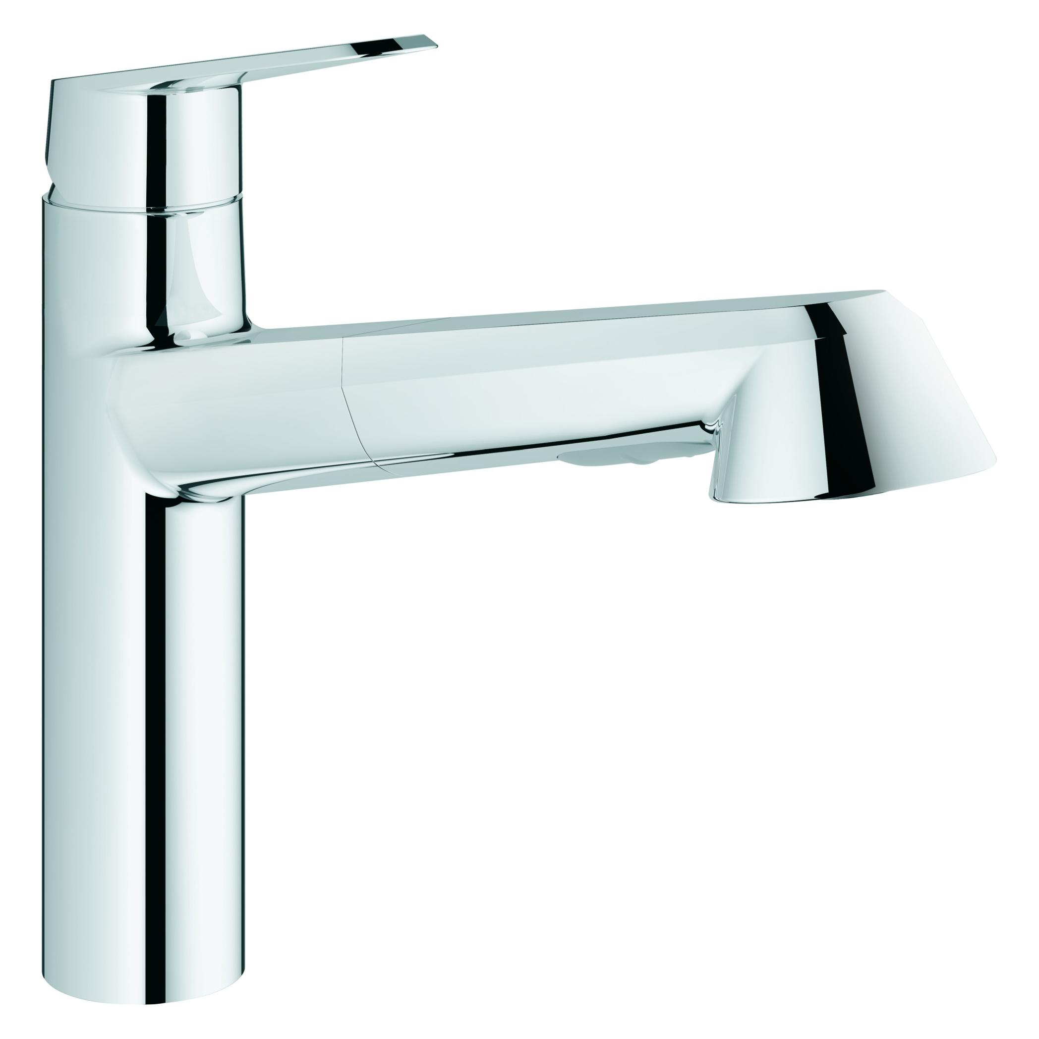 Grohe Küchenarmatur mit Handbrause Eurodisc Cosmopolitan chrom glänzend 32257002 (32257 002)