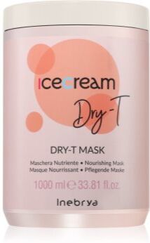Inebrya Ice Cream Dry-T Mask máscara nutritiva para cabelo seco e cansado 1000 ml. Ice Cream Dry-T Mask