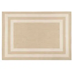 Peyer Syntex Teppich Terrace Bordüre natur-weiss 80 x 150 cm