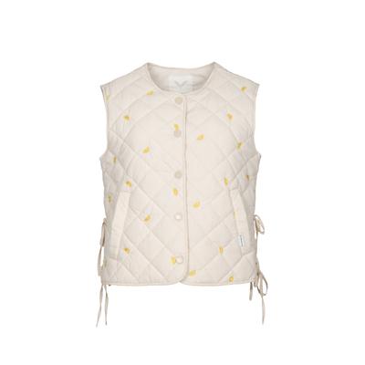 Funktionsweste KLEINIGKEIT "Kleinigkeit Limone Thomalla Weste", Damen, Gr. L, beige (frappé), 100% Nylon, Westen Funktionsweste
