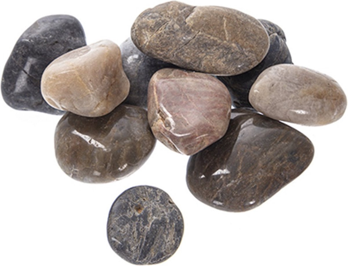 CM Decoratiekiezelstenen mix kleuren 4000 gram 3-5 cm