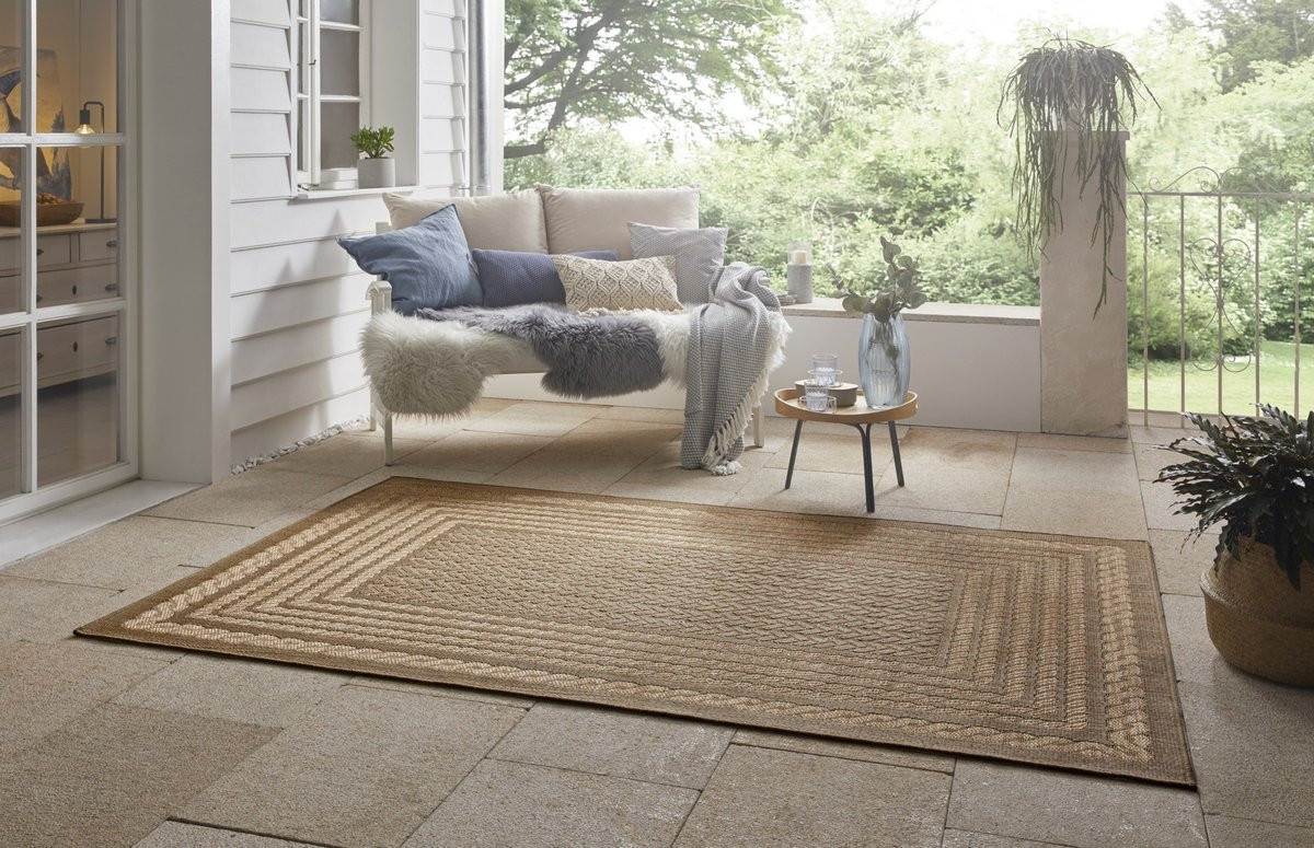 Mint Rugs Modern Vloerkleed met Houtlook voor Binnen en Buiten, Rechthoekig, Polypropyleen