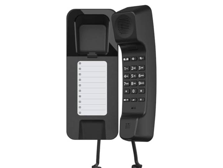 Gigaset Desk 200 Telefono a Filo Compatto, Selezione DTMF/Impulsi, Nero