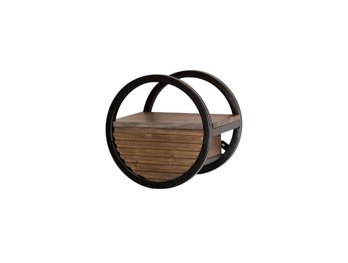 Clemento Circular Wandregal Massiv Akazie