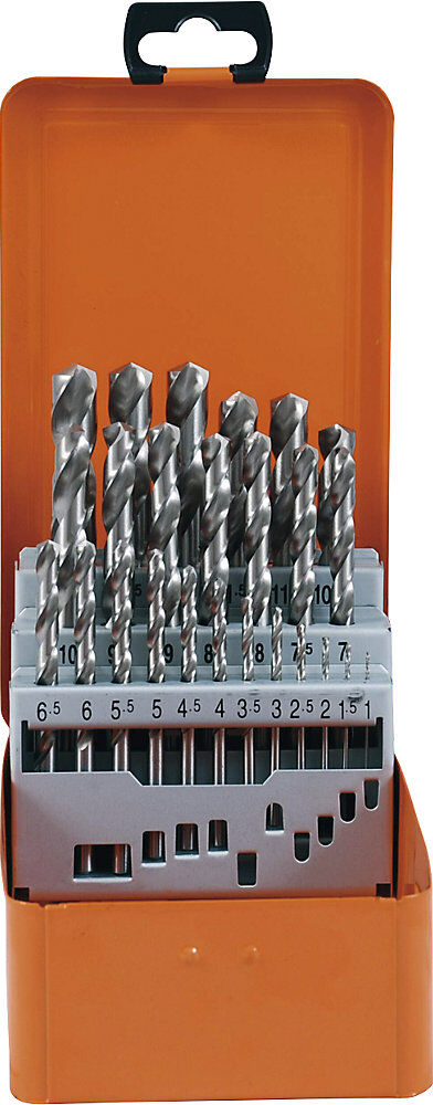 Spiralbohrer-Set ECO HSS-G, in Metallkassette, 25 Teile Projahn