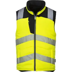 Warnschutz Winterweste "PW374" wendbar PW3 - S - gelb/schwarz