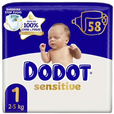 Dodot Sensitive 2-5 kg T1 58 un