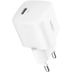 Belkin BoostCharge 25 W USB-C mit PD, inkl. USB-C Kabel (25 W, 1 Port), USB Ladegerät, Weiss