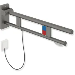 HEWI Stützklappgriff Duo System 900, links, Edelstahl, SC