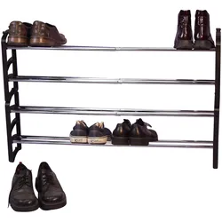 möbel direkt online Schuhregal 2er-Set "Dean" schwarz/chromfarben