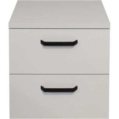 Mehrzweckschrank MÄUSBACHER, grau (kreidegrau matt lack), B:50cm H:50cm T:35cm, Holzwerkstoff, Schränke, Mehrzweckschrank