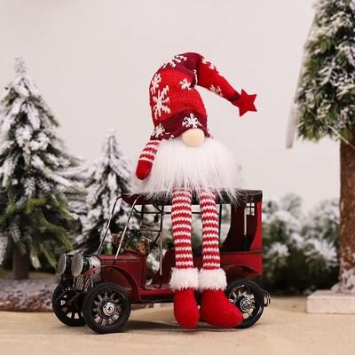 Uplift Treasures LED Lighted Faceless Christmas Gnome Elf Plush Doll 4