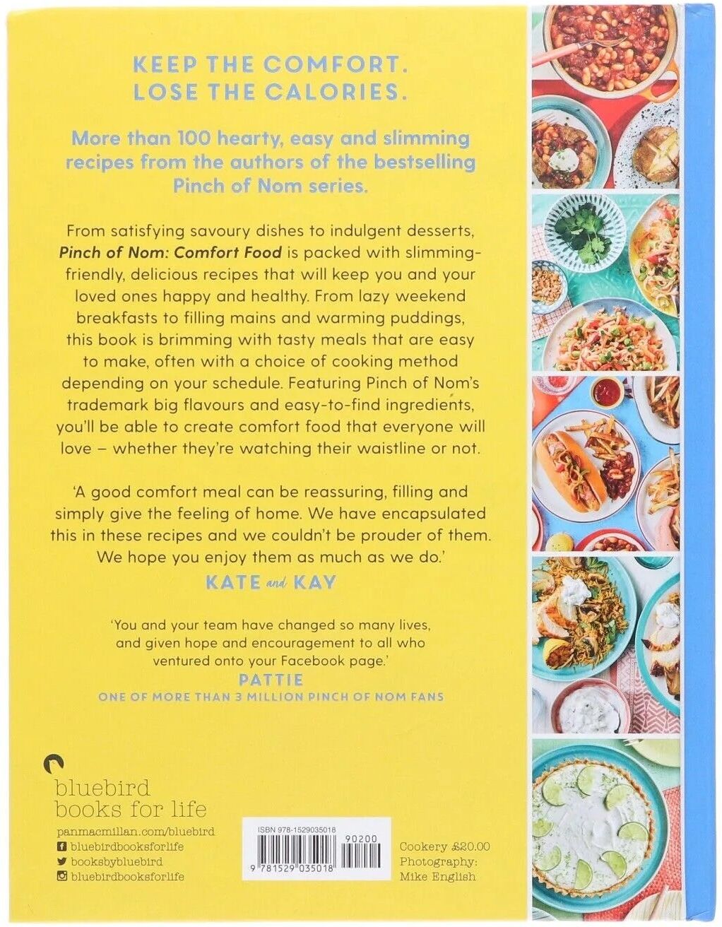 Bluebird Pinch of Nom Comfort Food by Kay Featherstone & Kate Allinson - 100+ Slimming Recipes - Hardback Cookbook - New