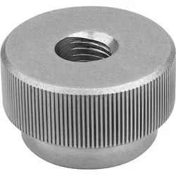 RÄNDELMUTTER MIT SCHNELLSPANNFUNKTION M10, D1=36, H=20, EDELSTAHL BLANK
