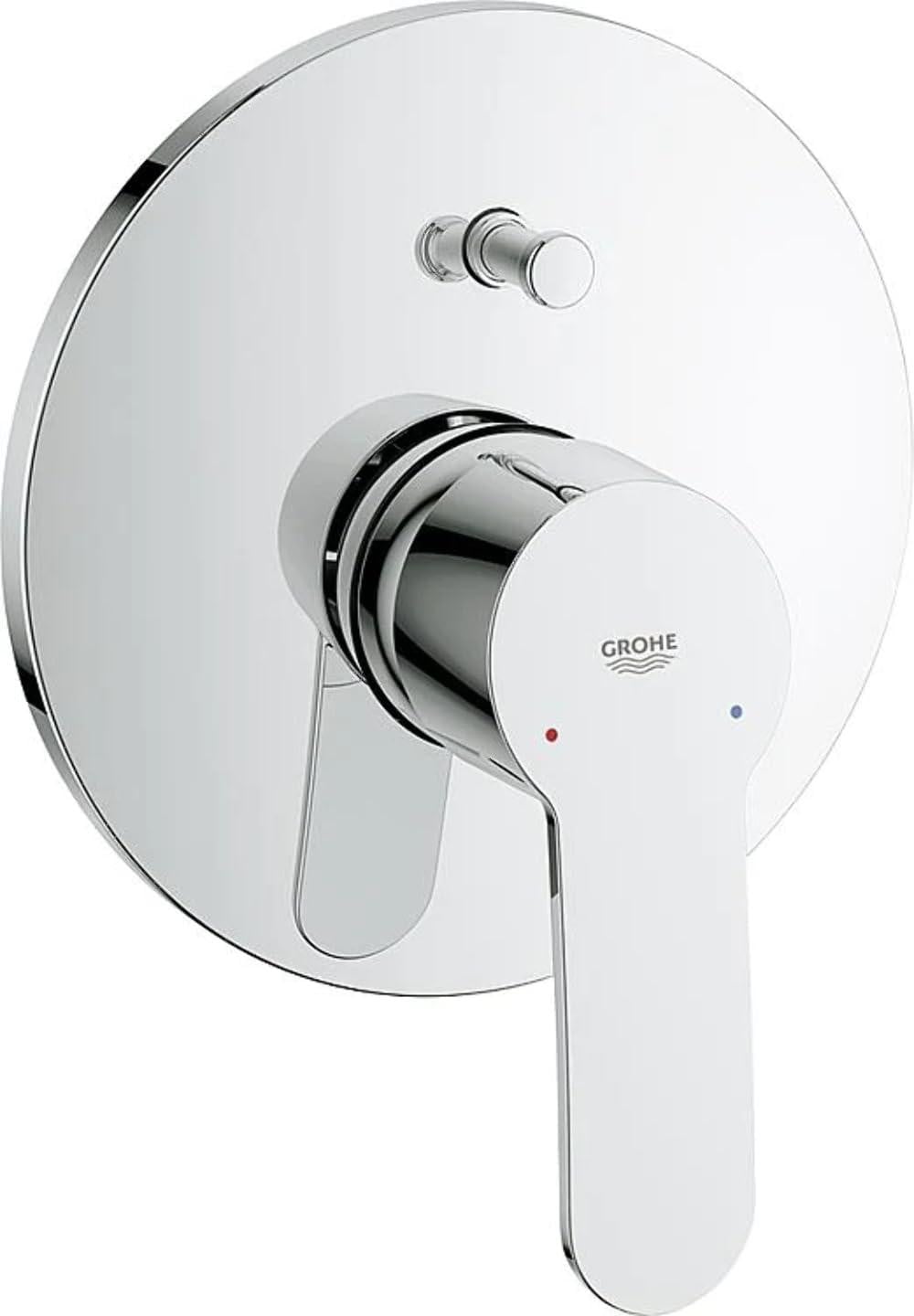 Dripio Badmengkraan met omstelventiel en sprayfunctie, chroom, kosmopolitisch design