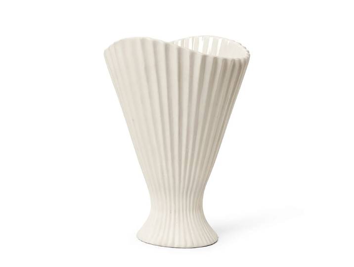 Ferm Living - Fountain Vase, H 30 cm, off-white