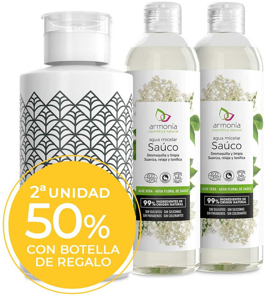 Armonía Cosmética Natural Organic Elderberry Micellar Water Pack 3