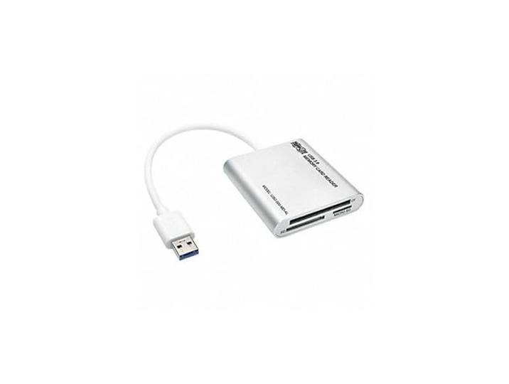 Tripp Lite USB3.0 SuperSpeed multi-lezer kaartlezer/schrijver geheugen - zilver
