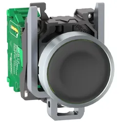 Schneider Electric ZB4RTA2 Funkdrucktaster, Harmony XB4R, Metall, Ø22mm, batterielos, kabellos, schwarz