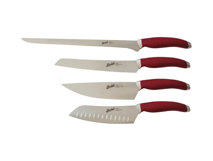 Berkel Teknica Set mit 4 Messern Rot