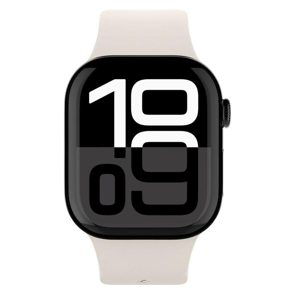 Spigen - Nano Pop - Apple Watch 1/2/3/4/5/6/7/8/9/10/SE/SE 2 (38/40/41/42mm) - Orange Beige (42 mm, Aluminium, Plastic, Silicone) (AMP09326)