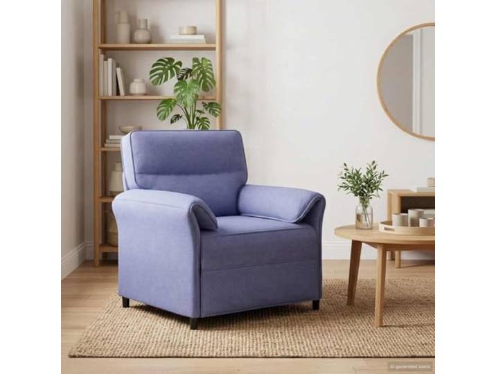 KGHERMDF Sofa 100% Polyester mit Metallrahmen, MDF und Sperrholz, Modernes Stabiler Metallrahmen, klappbare Armlehnen, pflegeleichter Stoff, modernes Design, Kunststoffbeine