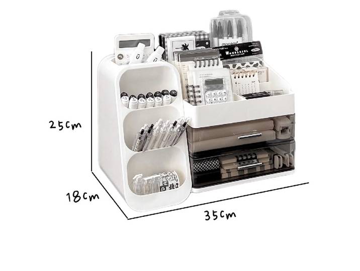 Porte-stylo à Insertion Oblique, boîte de rangement de bureau, porte-stylo de bureau luxueux multifonctionnel de grande capacité