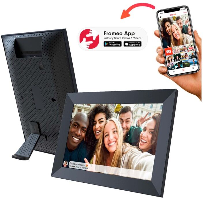 Cadre photo numérique 10" Prixton Prado Frameo avec Wi-Fi noir