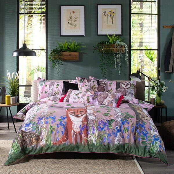 House of Norris The Forest At Twilight Super King Duvet Set Multi