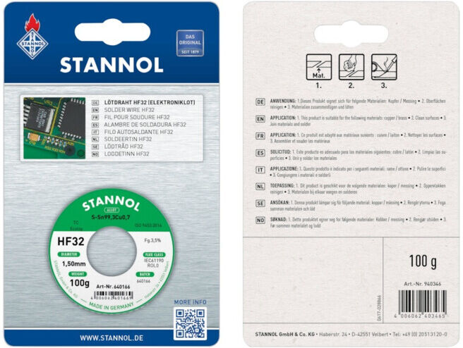 STANNOL Soudure électronique n°940346SB 100 g (940346)