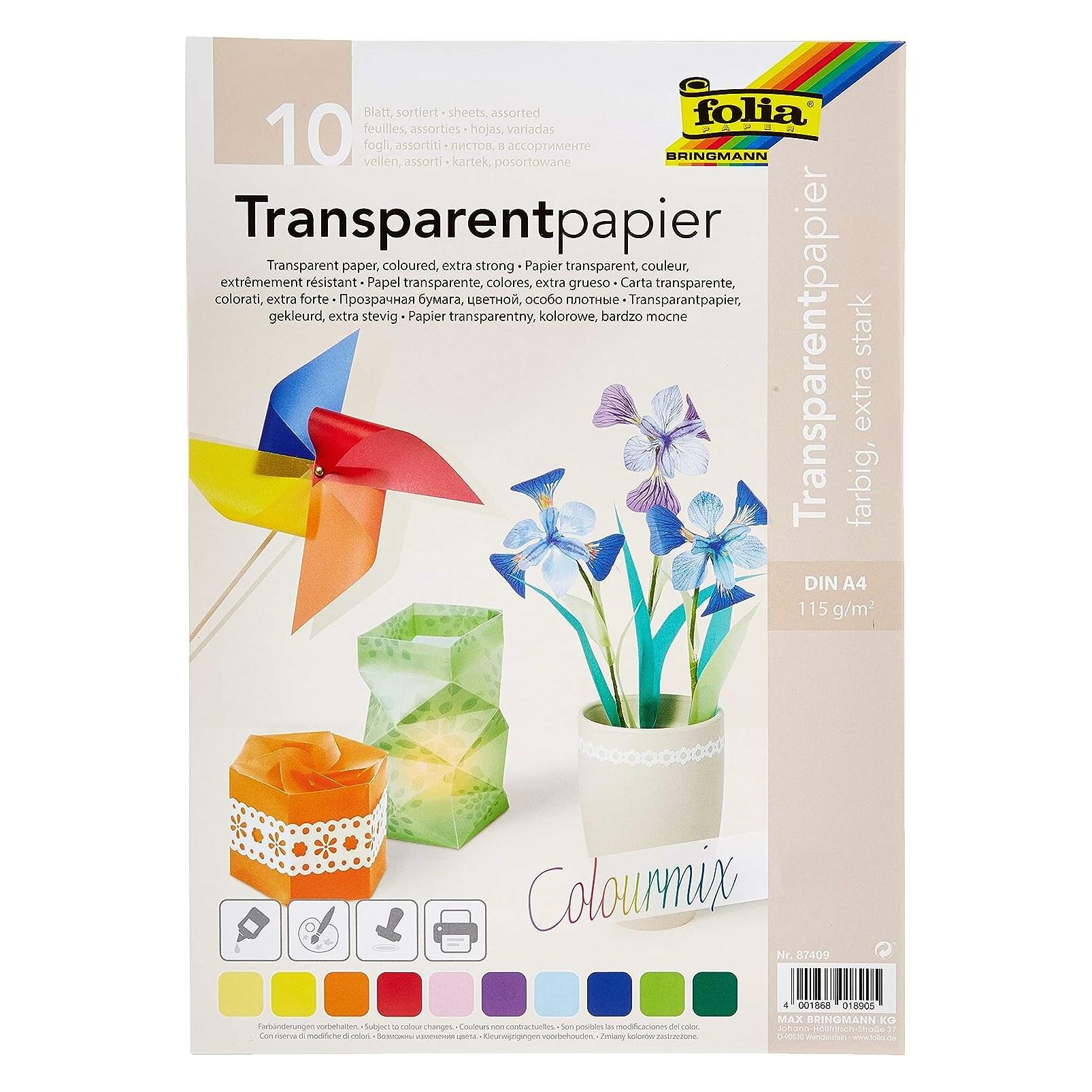 Folia Transparentpapier (115 g/m², 10x) (87409)