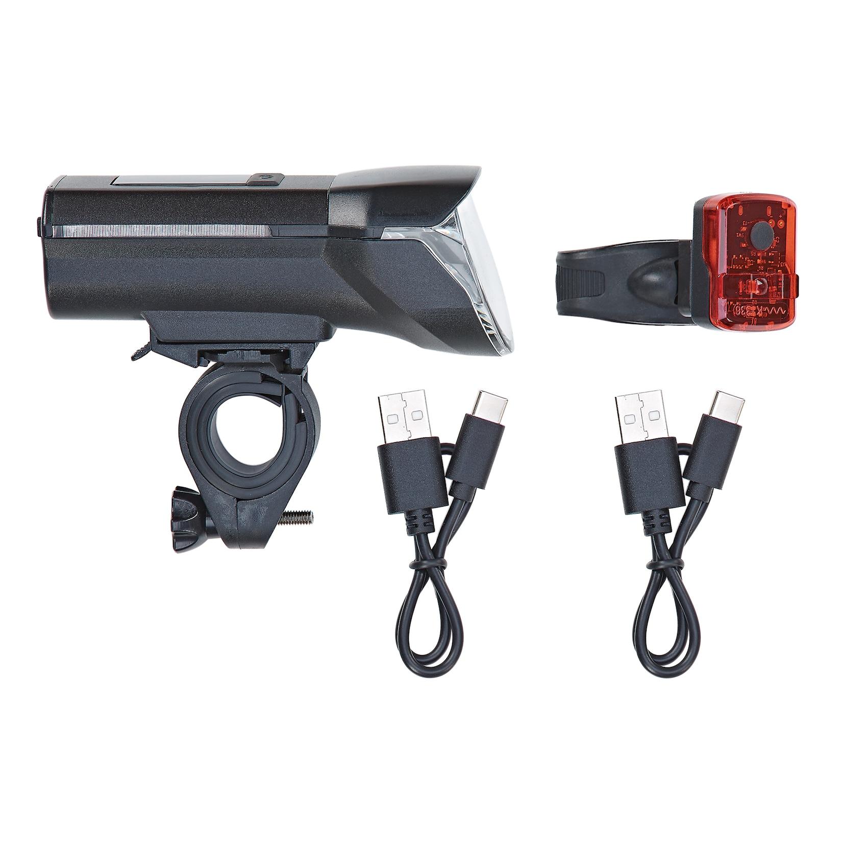 LED Akku-Beleuchtungs-Set 100/50/25 Lux, mit Li-Ionen Akku, aufladbar per USB-C, 220° seitliche Sichtbarkeit