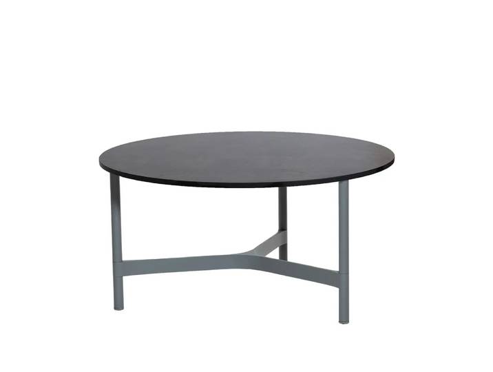 Cane-line Twist Couchtisch groß Ø90 cm Dark Grey-Light Grey