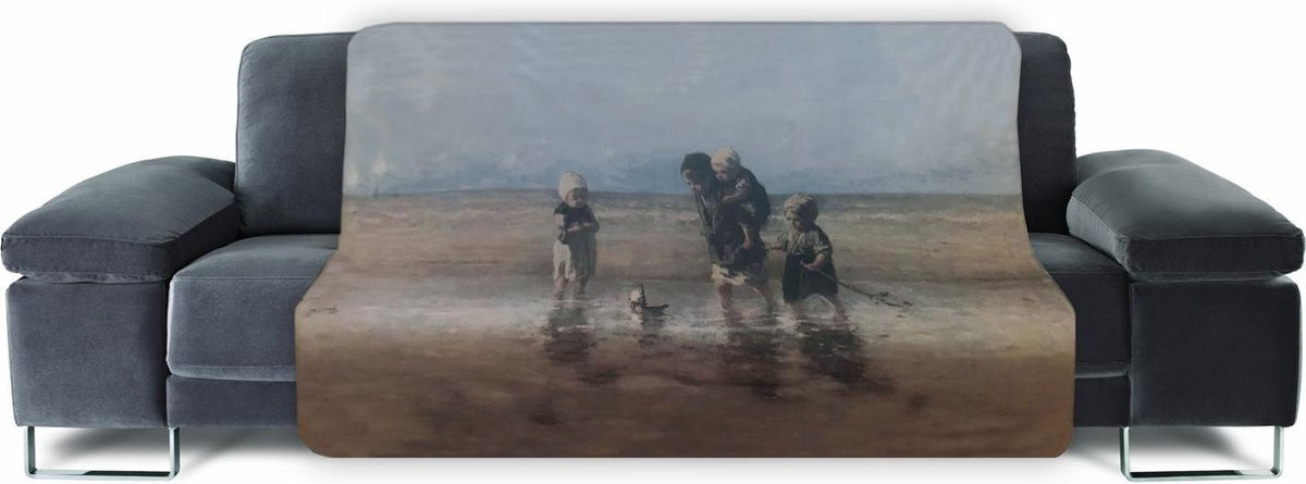 Dunne Fleecedeken Plaid voor Kinderen en Volwassenen - Der Zee - 150 x 120 cm