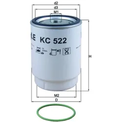 Kraftstofffilter MAHLE KC 522D