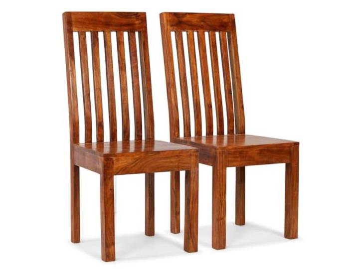 UYPTERF Esszimmerstühle 2 STK Massivholz Akazie Honigfarben Akazien-Massivholz,honigfarbenes Finish,handgefertigt,einfacher Zusammenbau,feuchtes Tuch Reinigung,max 110 kg