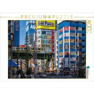 CALVENDO Puzzle Akihabara Electric Town mit U-Bahn | 2000 Teile Lege-Größe 90x67cm Foto-Puzzle für glückliche Stunden