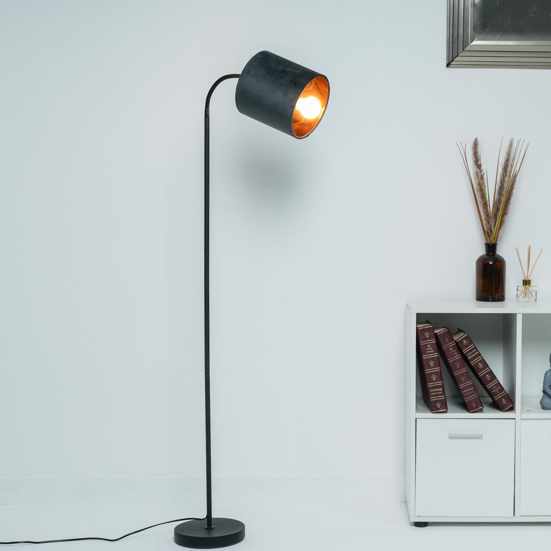 Ebern Designs Giovoni 173 H cm Floor Lamp Grey 173cm H X 49cm W X 22cm D