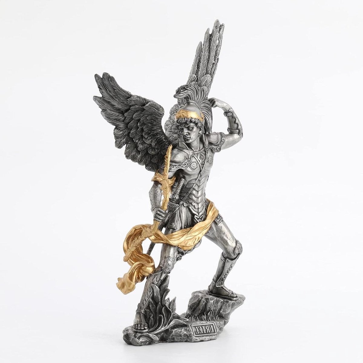 Aartsengel Uriel Sculptuur - Decoratief Hars Beeld - Hoogte: 33 cm