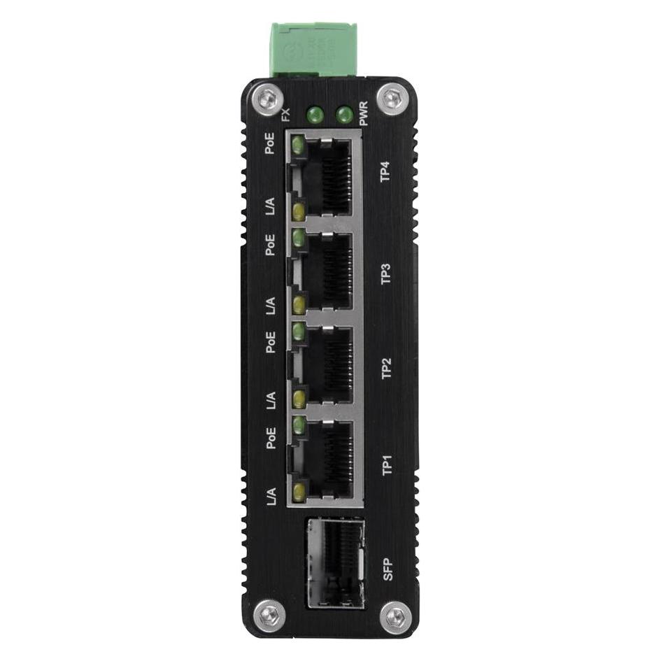 BCS BCS-ISP04G-1SFP Industrieller PoE-Switch 4 Ports 1Gbps DIN-Schiene (4 Ports) (BCS-ISP04G-1SFP)
