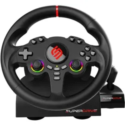 Subsonic Superdrive 220 RS-X (PC, PS4, Switch, Switch 2, Xbox One S, Xbox Series S, Xbox Series X), Gaming Controller, Schwarz