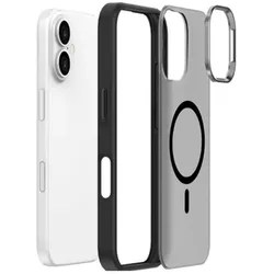 Just in Case Military Grade Kunststoff Back Cover Schwarz Magnetisch Apple iPhone 16 (Apple iPhone 16), Smartphone Hülle, Schwarz