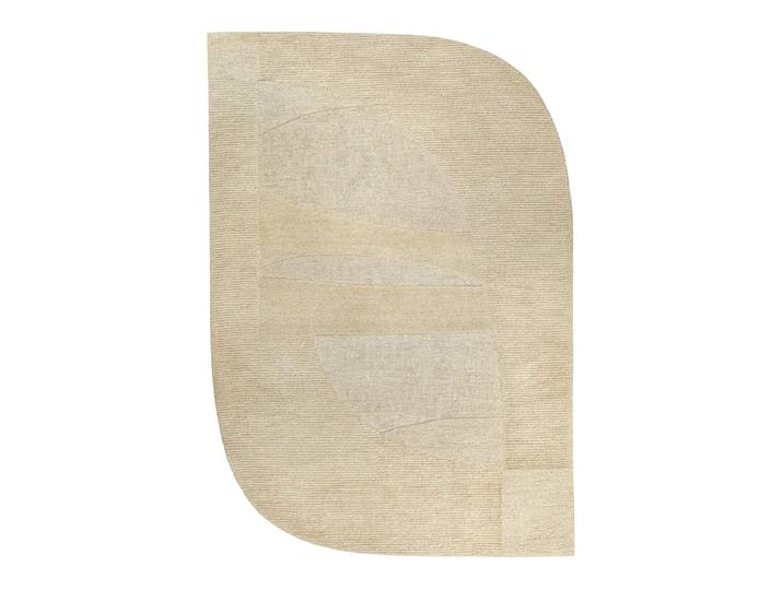 Tapis tufté à la main pure laine vierge inspiration nature 200x300