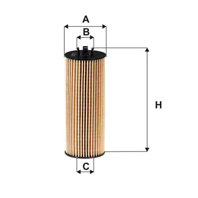 FILTRON Ölfilter OE 689/3 Filtereinsatz 138mm für Chrysler Fiat VAG